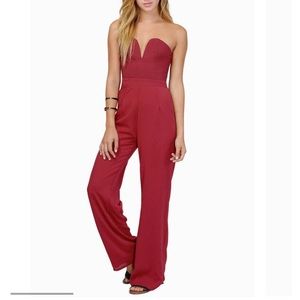 Burgundy Tobi Jumpsuit